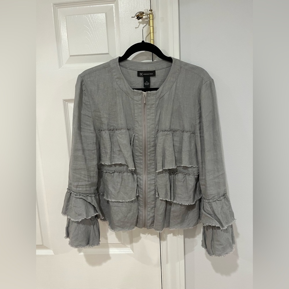 ruffled jacket